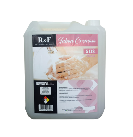 JABÓN LÍQUIDO CREMOSO RF BIDÓN 5 LTS.