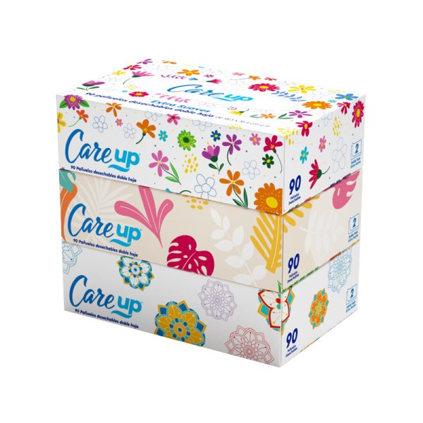 PAÑUELO DESECHABLE CARE UP 90 UND. X 3